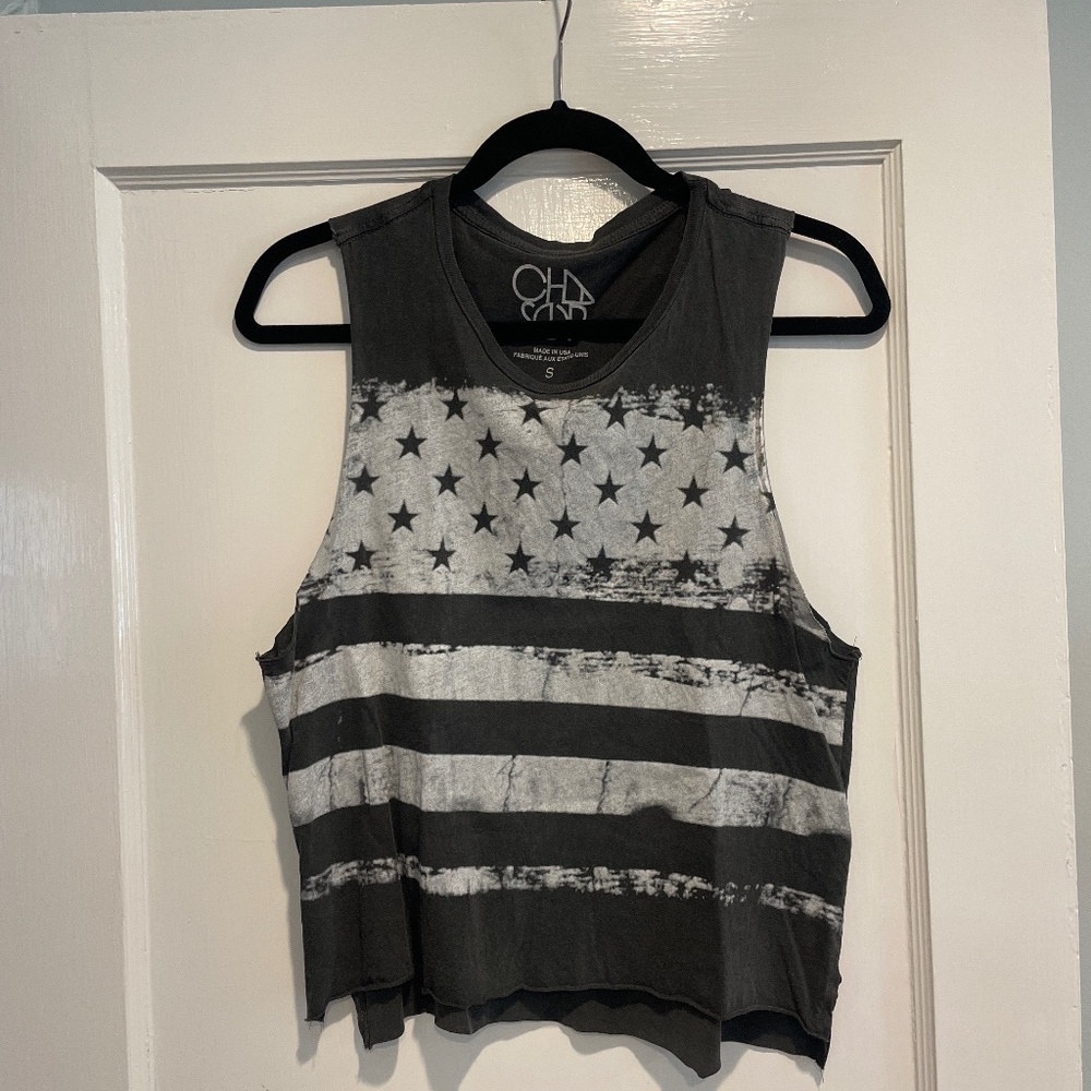 Chaser Gray American Flag Tank